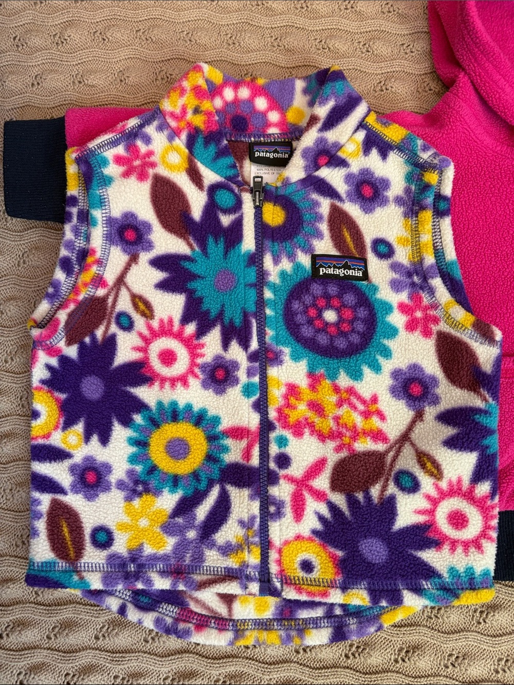 Patagonia 12M-18M Fleece Bundle Vest + Hoodie - Picture 4 of 7